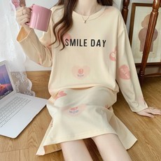 피어니스트 여성용 러블리 원피스 홈 잠옷