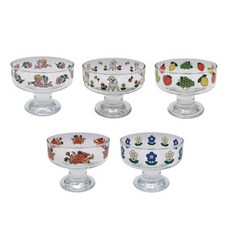 1537 清爽玻璃甜點球套組, 5種, 1套