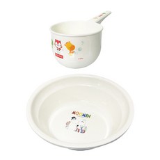 Moomin 喜憨兒雙色大浴盆 + Fisher-Price 沐浴水瓢組, 混合色, 1套
