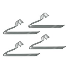 Joeun Living 防滑褲架, 灰色, 20個