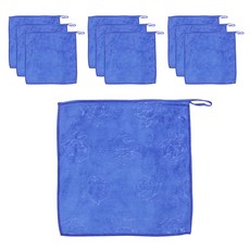 玫瑰超細纖維萬用清潔布 藍色, 10個