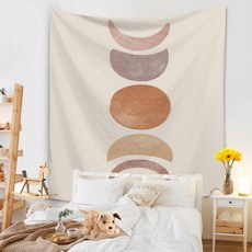 헤븐센스 도톰한 원단 패브릭포스터 대형, 베이직 문싸이클