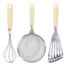 GENIAL Mono D 型打蛋器 + 中篩 + 三角隔膜套組, 象牙, 1套