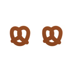 대한 프레즐 논슬립 실리콘 컵받침 2p