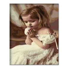 ADICO DIY 繪畫祈禱女孩 PFF22 40 x 50cm, 混色