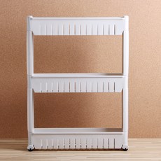 空間運用優秀的3層Sense縫隙置物架, 單色