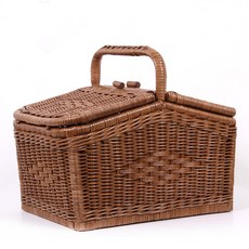 藤製野餐籃牛 小