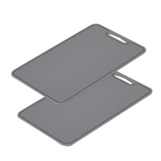 Young Market矽膠砧板 2入, 灰色