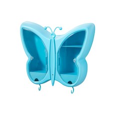 부스마켓 프라임 버터플라이 화장품 보관함, 1개, 블루