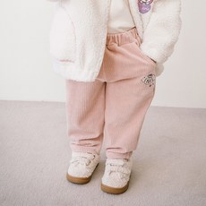 mollimelli 兒童款Bebemunchi絲絨羅紋長褲