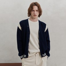 Mind Bridge 男款拼色中長版寬鬆開襟衫 MXCD7102