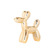 GUNU 室內裝飾氣球小狗存錢筒擺飾, 金色, 1個