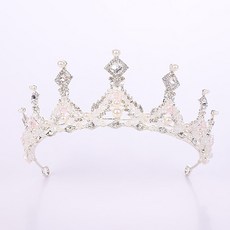 LUNA GLAM 自助婚紗 甜美珍珠皇冠 H009, 1個, 銀白色