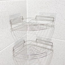 클링 욕실 코너선반 2p, 실버, 2개