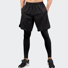 Elsso 男士用Homme四角褲機能性緊身褲短褲一體式內搭褲