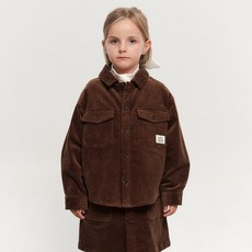 MaritheFrancoisGirbaud 兒童 EIFFEL LABEL 燈芯絨襯衫夾克