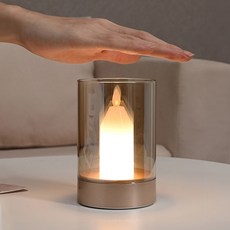 21세기트랜드 아몬드 촛불 무드 무선 모션 센서 조명, 샴페인골드