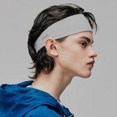 FILA 斐樂 運動髮帶, 淺灰色, 1個