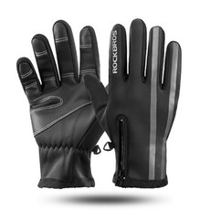 ROCKBROS 刷絨內襯智慧型手機可觸式手套, S091-2BK