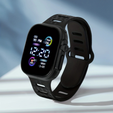 Soyo商會 跑步 登山 戶外 數位 運動手錶, 1個, 黑色