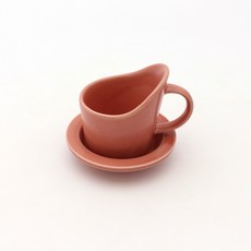 Dalsogeum 手把紙杯架杯墊組, 珊瑚色, 1套