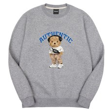 옥스타 남여공용 어센틱 곰돌이 특양면 맨투맨 1SSP008