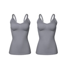 孕婦可拆卸肩帶哺乳蕾絲背心 2入