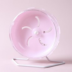 Yoreungae 小動物基本款彩色滾輪 附支架 14cm, 1個, 粉紅色