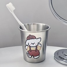 Mond Spot 可愛小熊 304不鏽鋼 浴室漱口杯 YY57885, 1個, C