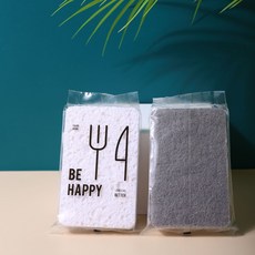 퀵살림 주방 설거지 양면 스펀지 수세미 03 라이트 그레이, 3개, 1개입