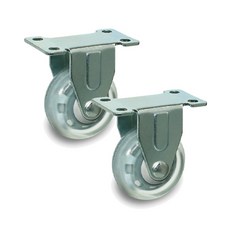 MASTER.S 無噪音 輕載固定腳輪 8 DS 1015 EPU-R, 2個