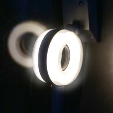 太陽能 LED 甜甜圈造型庭園燈, 暖白光