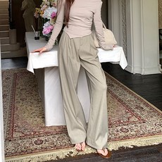 루나걸 여성용 헬시 와이드 슬랙스 L24FP071321