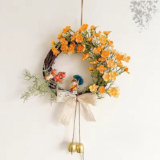 Treova 女孩男孩房間花環壁掛 橘色 星星 女孩 禮物 25cm, 混合色