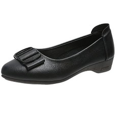 엘쏘 여성용 플랫 미들 웨지힐