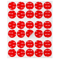 3M VHB 超強力壓克力泡棉圓形透明雙面膠帶 20 x 20 mm 10入, 3個
