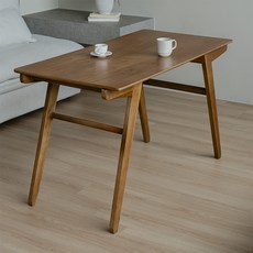 헤즈로 미스바 1200 원목 폴딩 높이조절 식탁 테이블 방문설치, 브라운