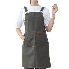 natureahn H型咖啡廳圍裙, 綠灰色, 1個