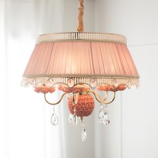 hit LIGHTING Verona 5燈吊燈 D0025038PK, 粉紅色