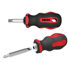 MXM TOOLS 短款替換式雙頭螺絲起子2件組 獨立手柄設計 家用工作皆方便, 1支