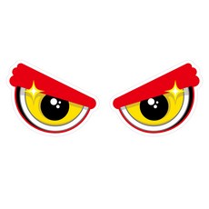 Mungkiwoldeu 維持安全距離反光貼紙 大型彩色老鷹001, 1套, 混色