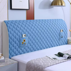 엑스터 부드러운 포켓 침대 헤드커버, 블루, 1개