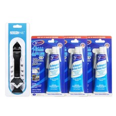 矽膠去除劑 + 家用透明矽利康 3入組, 1套