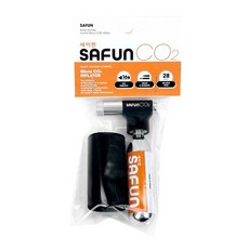 세이펀 프레스타 슈레더 밸브 호환 CNC 알루미늄 합금 CO2 원터치 인젝터 + 카트리지 + EVA 커버, 오렌지, 1세트