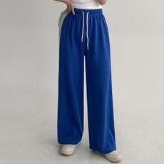 AWAB 女款無口袋寬版運動褲