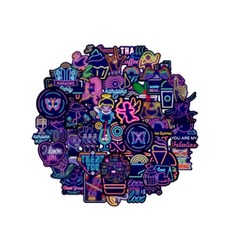 裝飾貼紙, 1套, 4