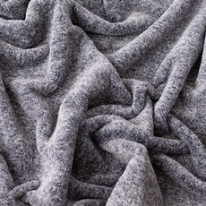 寬幅毛絨仿貂毛樂活混色布料, 1個, 黑色