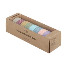 ICONIC 網格遮蔽膠帶套組 8 15mm x 10m, 8種, 1套