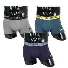 BUFFALO 男款字母印花平口內褲 3件組