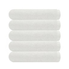 YOUNGSHIN TOWEL 與毛巾潘尼一同的80浴巾500g棉紗, 象牙白, 5個